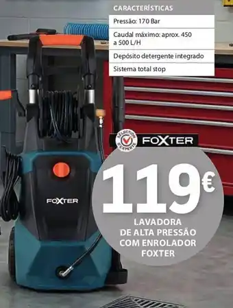 Lavadora de alta pressão com enrolador foxter
