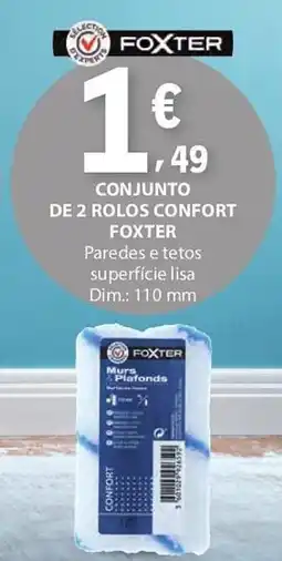 E.Leclerc Conjunto de 2 rolos confort foxter promoção