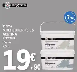 E.Leclerc Tinta multisuperfícies acetina foxter promoção