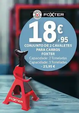 E.Leclerc Conjunto de 2 cavaletes para carros foxter promoção