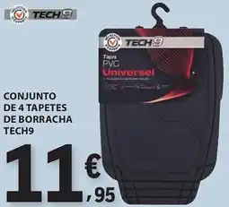 E.Leclerc Conjunto de 4 tapetes de borracha tech9 promoção