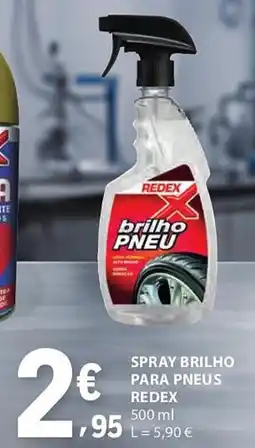E.Leclerc Spray brilho para pneus redex promoção