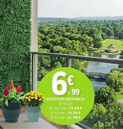 E.Leclerc Vaso em cerâmica ø 18 cm promoção