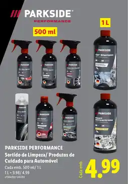 Lidl PARKSIDE PERFORMANCE Sortido de Limpeza/ Produtos de Cuidado para Automóvel promoção