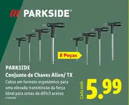 Lidl PARKSIDE Conjunto de Chaves Allen/ TX promoção