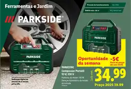 Lidl PARKSIDE Compressor Portátil 12 V/ 230 V promoção