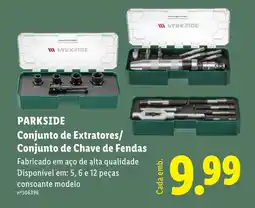 Lidl PARKSIDE Conjunto de Extratores/ Conjunto de Chave de Fendas promoção