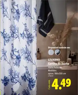 Lidl LIVARNO Cortina de Duche promoção