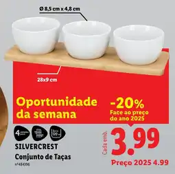 Lidl SILVERCREST Conjunto de Taças promoção