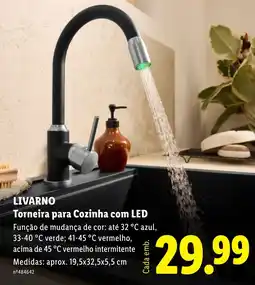 Lidl LIVARNO Torneira para Cozinha com LED promoção