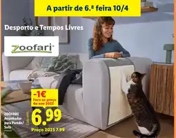 Lidl ZOOFARI Arranhador para Parede/ Sofá promoção