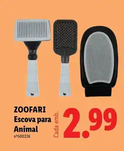 Lidl ZOOFARI Escova para Animal promoção