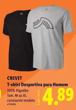 Lidl CRIVIT T-shirt Desportiva para Homem promoção