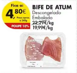 Pingo Doce Bife de atum descongelado promoção