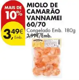 Pingo Doce Miolo de camarão vannamei 60/70 promoção