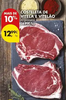 Pingo Doce Costeleta de vitela e vitelão a granel promoção