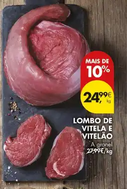 Pingo Doce Lombo de vitela e vitelão a granel promoção