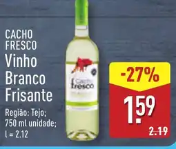 ALDI CACHO FRESCO Vinho Branco Frisante promoção