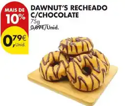 Pingo Doce Dawnut's recheado c/chocolate promoção