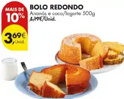 Pingo Doce Bolo redondo promoção