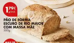 Pingo Doce Pão de forma escuro de rio maior com massa mãe promoção