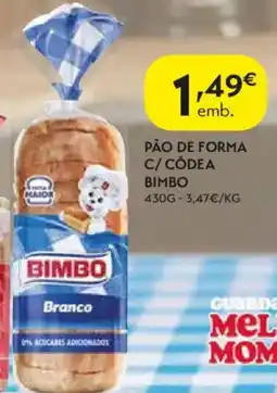 Spar Pão de forma c/ côdea bimbo promoção