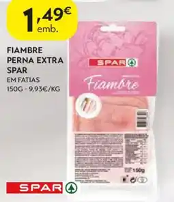 Spar Fiambre perna extra spar promoção