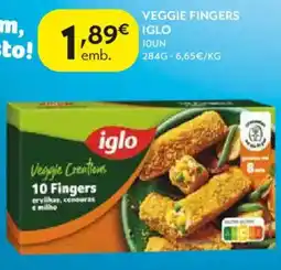 Spar Veggie fingers iglo promoção