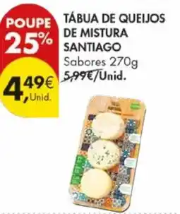 Pingo Doce Tábua de queijos de mistura santiago promoção