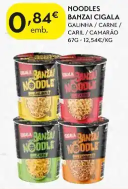 Spar Noodles banzai cigala promoção