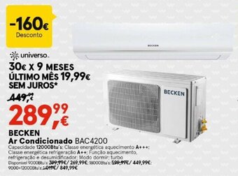Worten Becken Ar Condicionado promoção