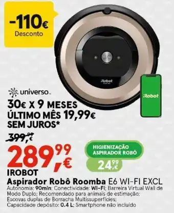 Worten Irobot Aspirador Robô Roomba promoção