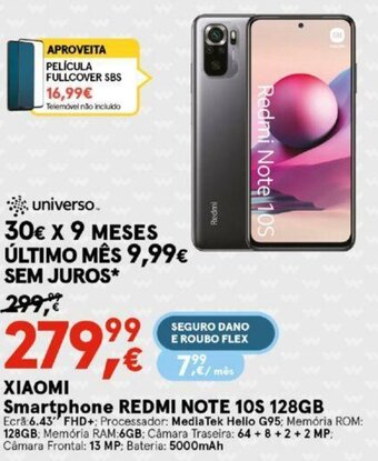 Worten Xiaomi Redmi Note 10S 128GB promoção