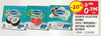 Spar Iogurte s/Lactose Aroma Coco/Morango/Natural Açúcar Nutrégi 120g promoção
