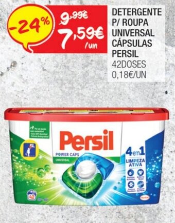 Spar Detergente p/Roupa Universal Cápsulas Persil 42 doses promoção