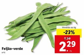 Lidl Feijão-verde promoção