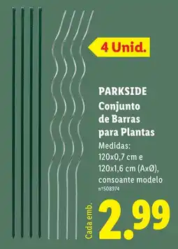 Lidl PARKSIDE Conjunto de Barras para Plantas promoção