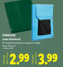 Lidl PARKSIDE Lona Universal 2x3m promoção