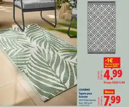 Lidl LIVARNO Tapete para Exterior 80x150 cm promoção