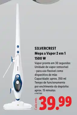 Lidl SILVERCREST Mopa a Vapor 2 em 1 1500 W promoção