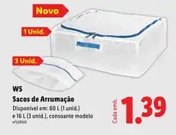 Lidl W5 Sacos de Arrumação promoção