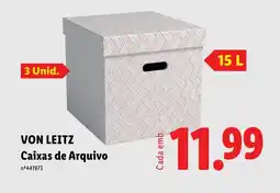 Lidl VON LEITZ Caixas de Arquivo promoção