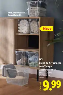 Lidl W5 Caixa de Arrumação com Tampa promoção