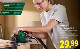 Lidl PARKSIDE Serra Circular 750 W promoção