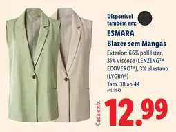 Lidl ESMARA Blazer sem Mangas promoção