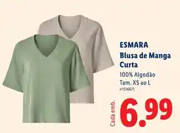 Lidl ESMARA Blusa de Manga Curta promoção