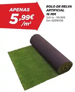 Bricomarché Rolo de relva artificial 16 mm promoção