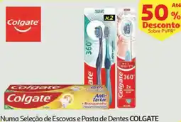 Auchan Numa Seleção de Escovas e Pasta de Dentes COLGATE promoção