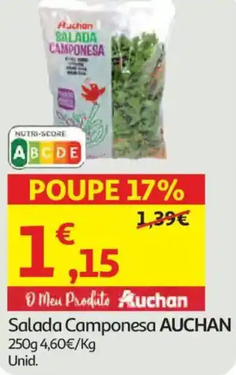 Auchan Salada Camponesa AUCHAN promoção