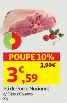 Auchan Pá de Porco Nacional c/ Osso e Courato promoção